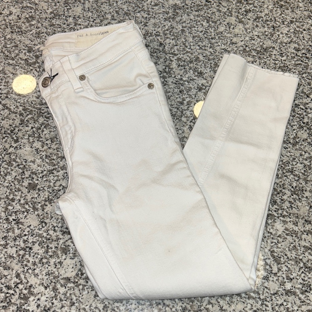 Rag & Bone white skinny jeans size 24